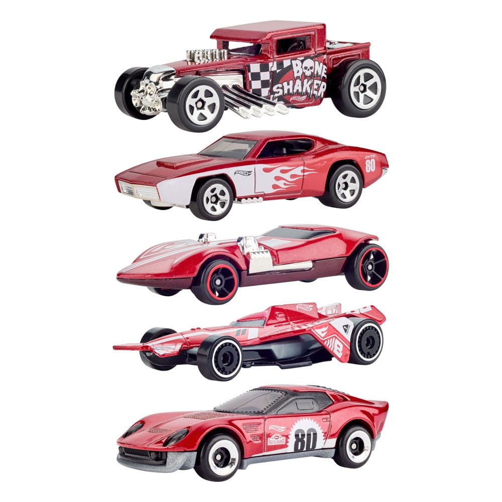 Hot Wheels Diecast Vehicle 5-Pack 1/64 80th Anniversary - MangaShop.ro