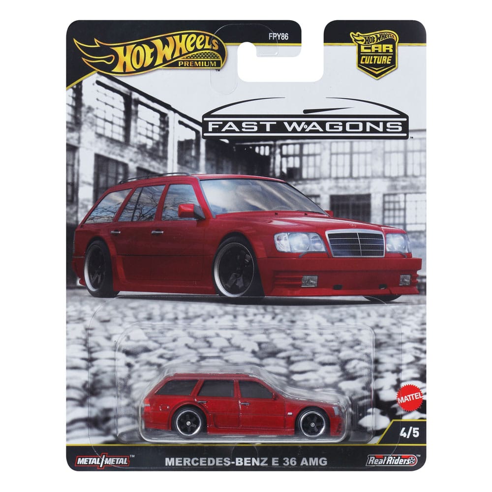 Hot Wheels Premium Car Culture Diecast Vehicle 1/64 Mercedes-Benz E 36 AMG - MangaShop.ro