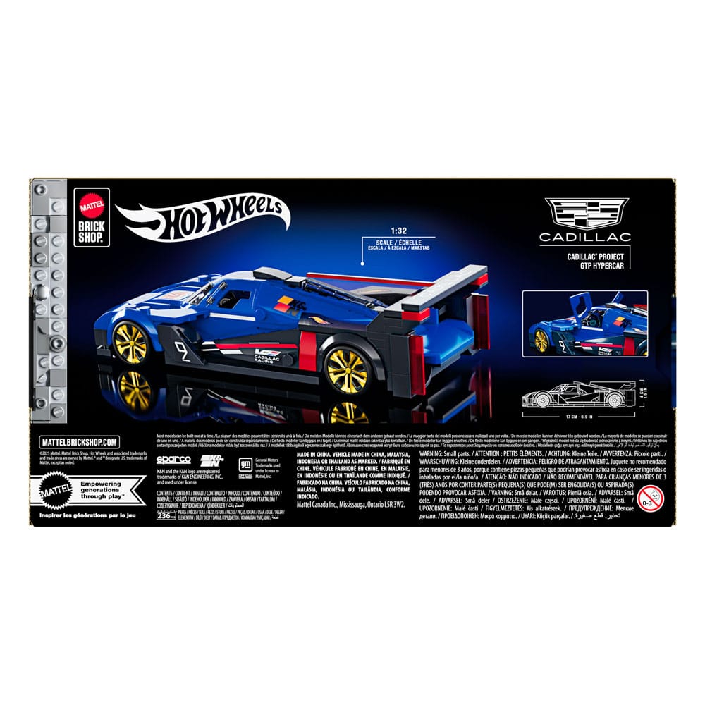 Mattel Brick Shop Hot Wheels Speed Series Building Set 1/32 Cadillac Project GTP Hypercar - MangaShop.ro