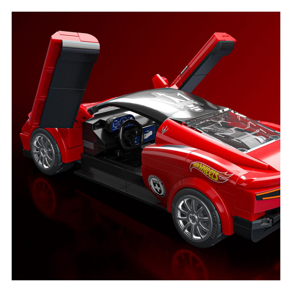 Mattel Brick Shop Hot Wheels Speed Series Building Set 1/32 Maserati MC20 - MangaShop.ro