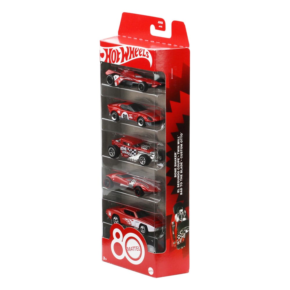 Hot Wheels Diecast Vehicle 5-Pack 1/64 80th Anniversary - MangaShop.ro