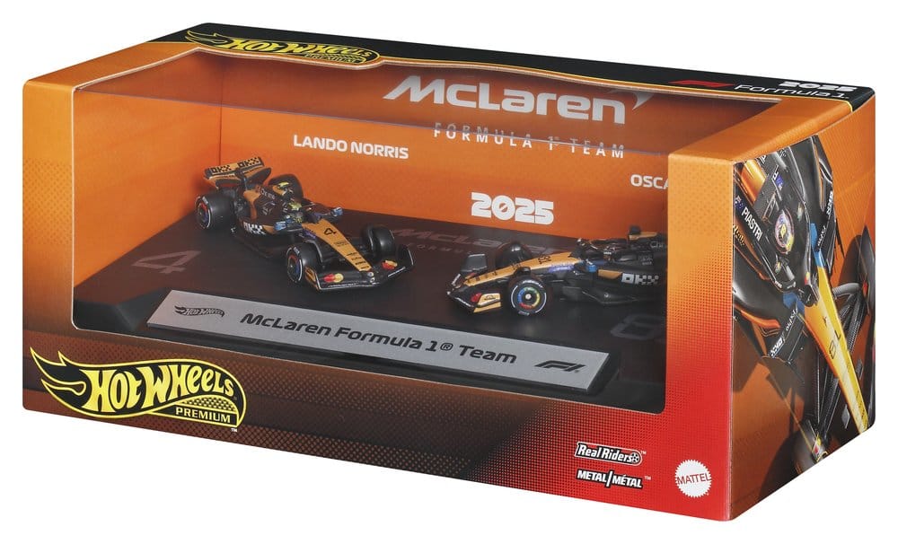 Formula 1 Hot Wheels Premium Die-Cast Vehicle 2-Pack 1:64 Team McLaren - MangaShop.ro