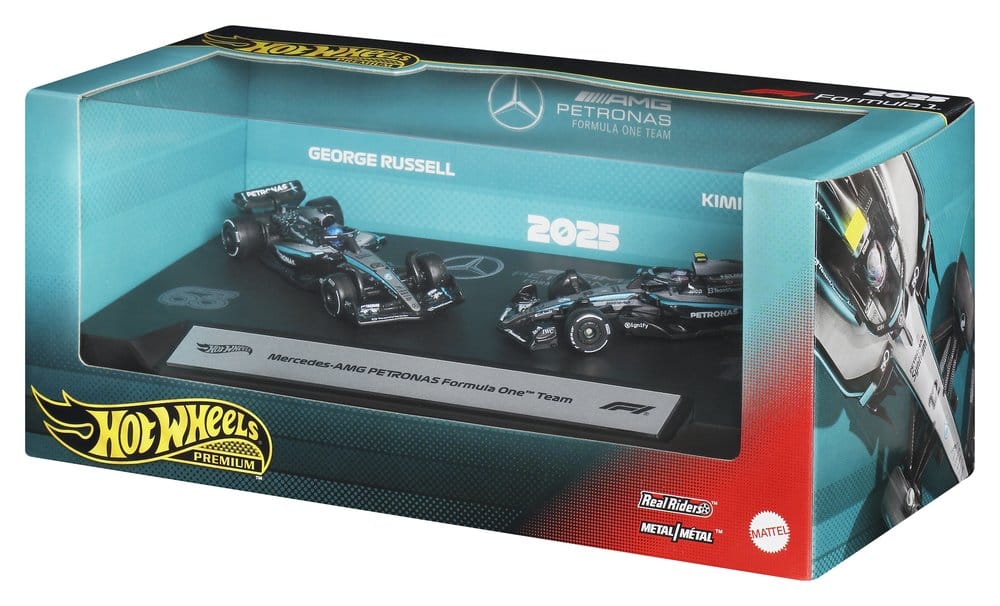 Formula 1 Hot Wheels Premium Die-Cast Vehicle 2-Pack 1:64 Team Mercedes-AMG PETRONAS - MangaShop.ro