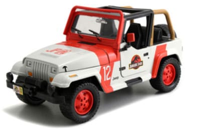 Jurassic World Diecast Model 1/24 1992 Jeep Wrangler - MangaShop.ro