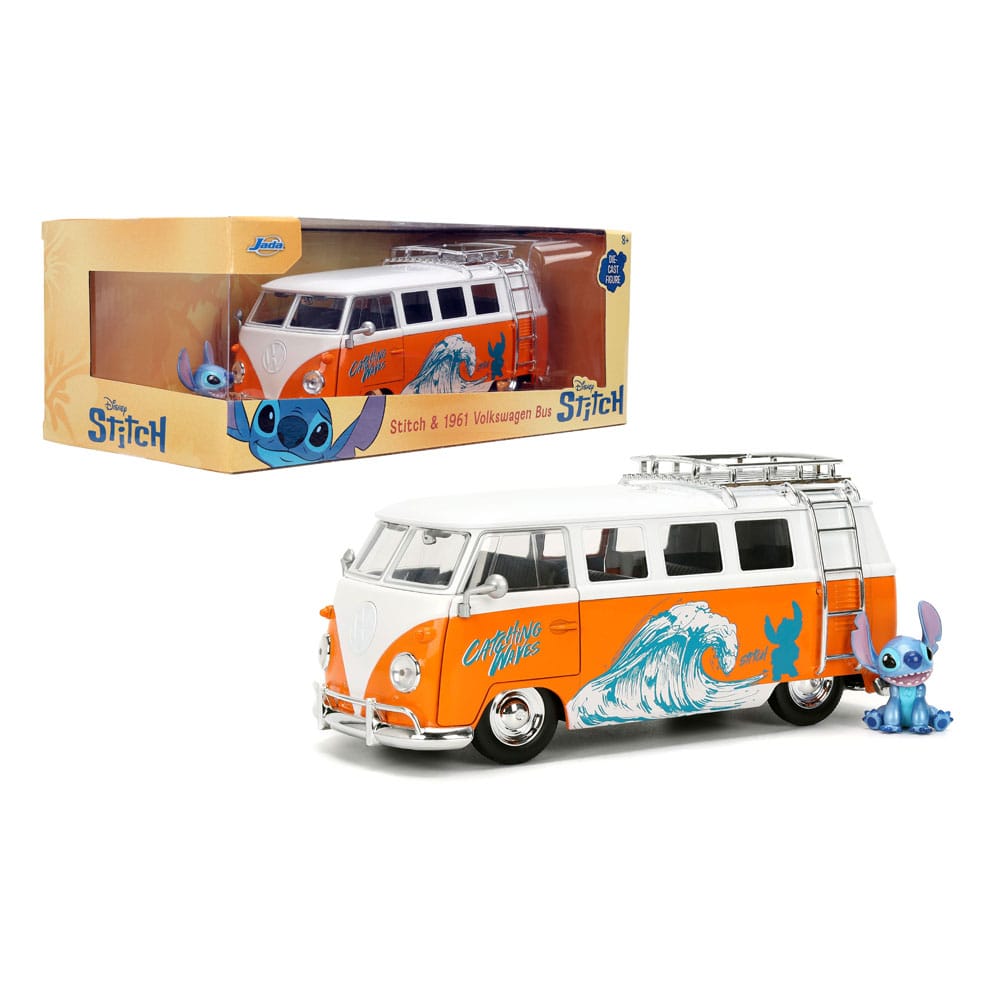 Lilo & Stitch Diecast Model 1/24 1961 VW Bus Stitch - MangaShop.ro