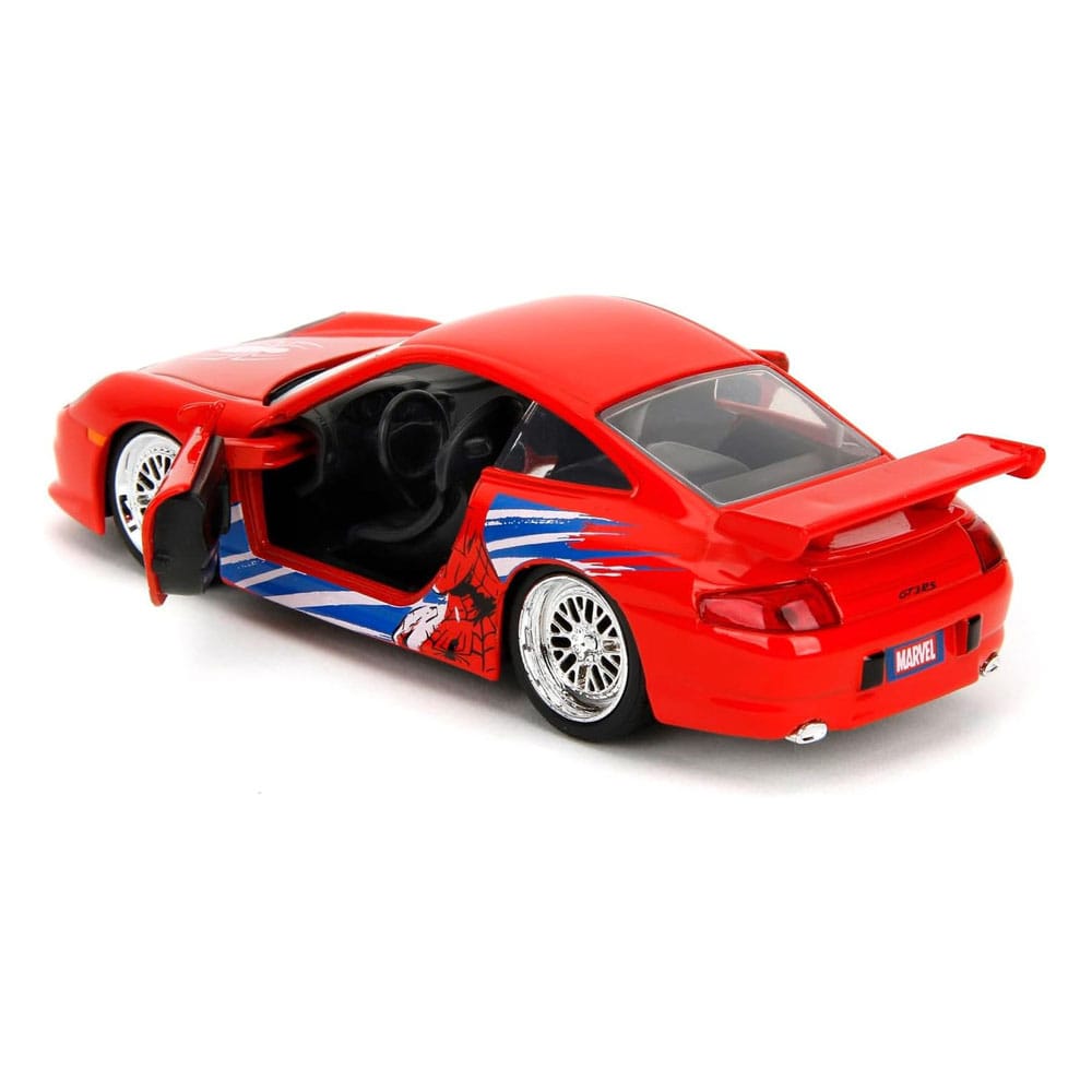 Marvel: Spider-Man Porsche 911 GT3 RS 1:32 Scale Vehicle (6) - MangaShop.ro