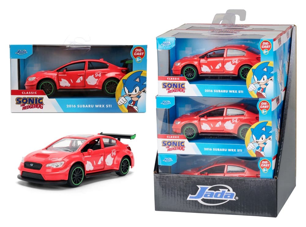 Sonic Diecast Model 1:32 Knuckles 2016 Subaru WRX STI Assortment (6) - MangaShop.ro