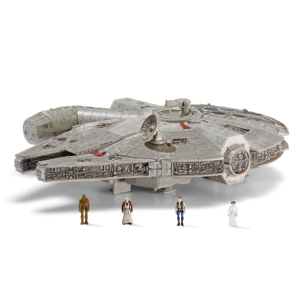 Star Wars Micro Galaxy Squadron Feature Vehicle with Figures Millennium Falcon 22 cm - MangaShop.ro