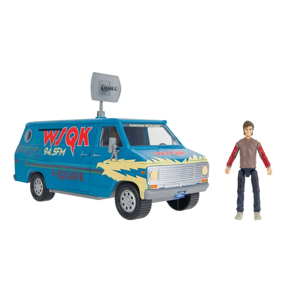 Stranger Things World Of Figure & Vehicle Vehicle with Action Figuree The Squawk van Playset with Steve - MangaShop.ro