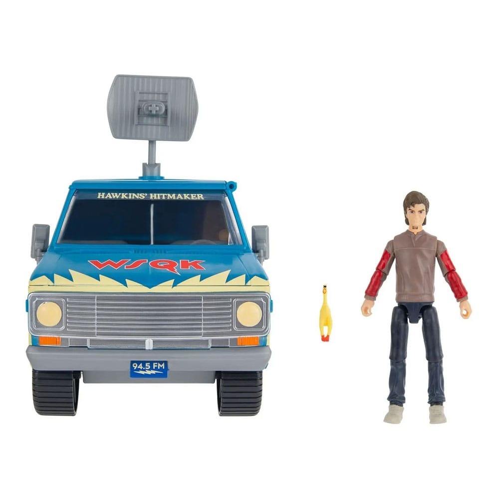 Stranger Things World Of Figure & Vehicle Vehicle with Action Figuree The Squawk van Playset with Steve - MangaShop.ro