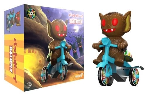 Super7 Super Cycles Vehicle Bat Boy (Brown w/ Blue Trike) - MangaShop.ro