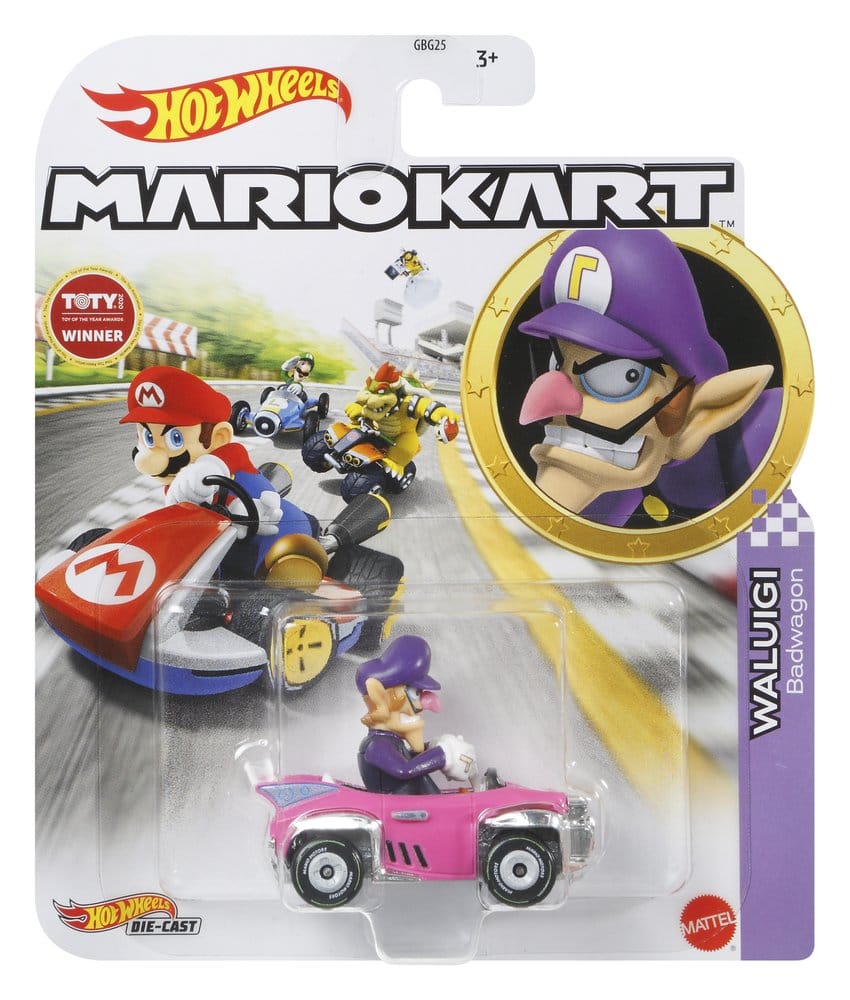 Mario Kart Hot Wheels Die-Cast Vehicles 1:64 978T Assortment (8) - MangaShop.ro