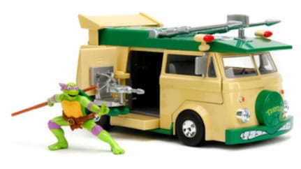 Teenage Mutant Ninja Turtles Diecast Model 1/24 Donatello & Party Wagon - MangaShop.ro