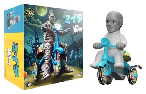 Universal Monsters Super Cycles Vehicle The Mummy (Light Grey w/ Blue Trike) - MangaShop.ro