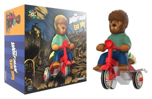 Universal Monsters Super Cycles Vehicle The Wolf Man (Brown w/ Red Trike) - MangaShop.ro